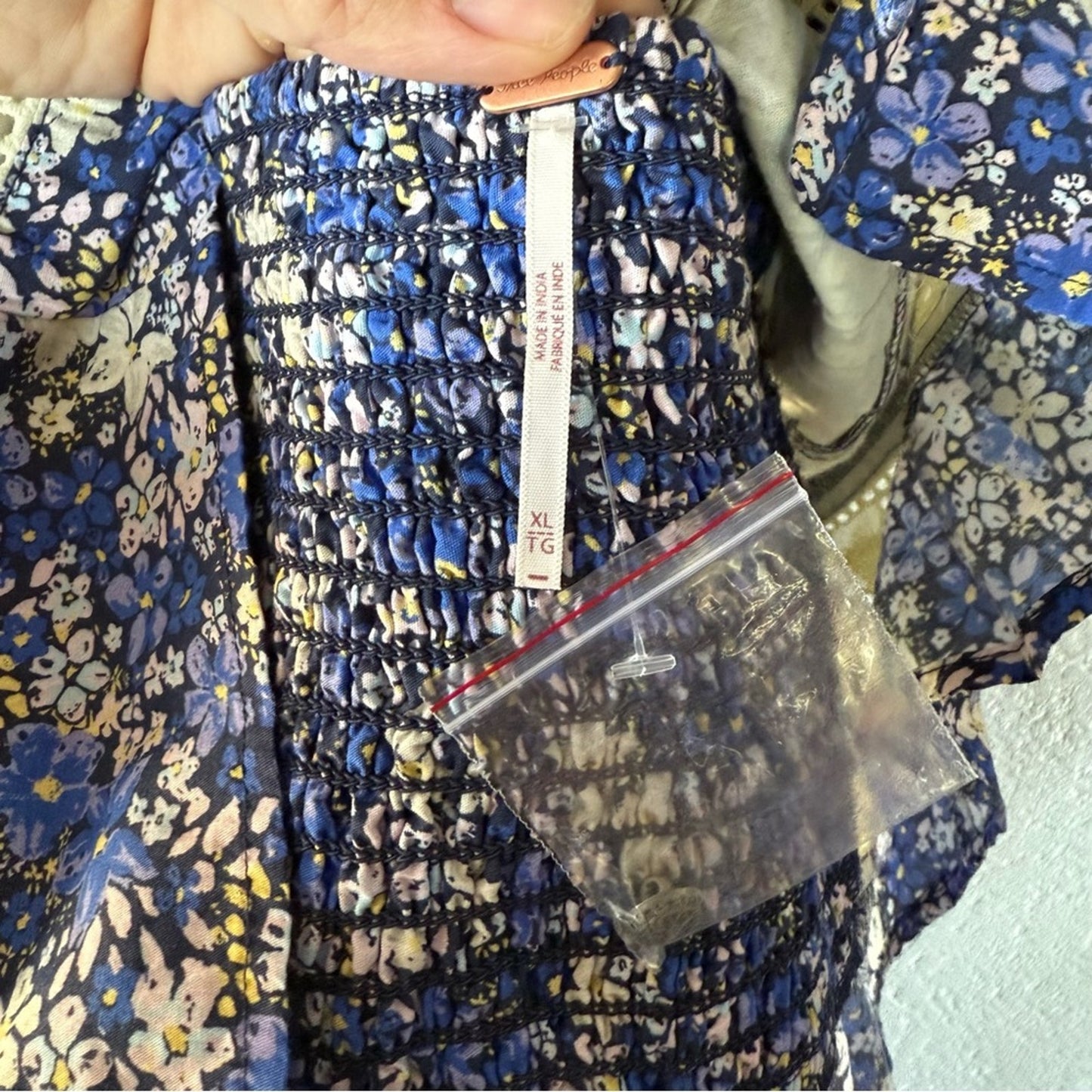 Floral Free People Women's Top - XL