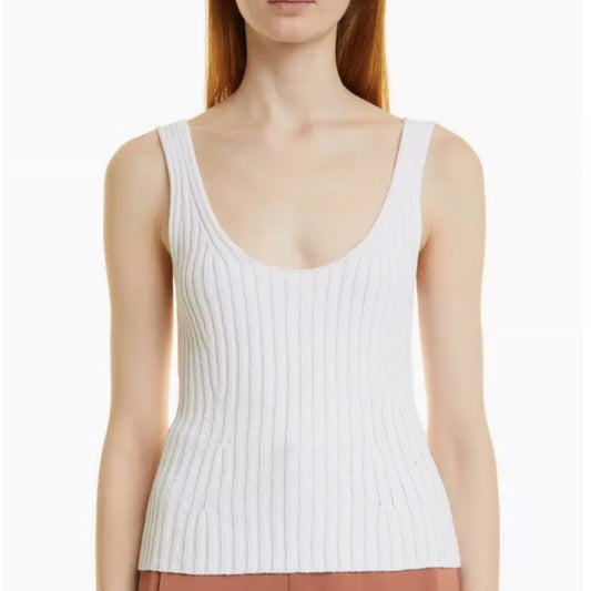 Vince Ribbed Knit Tank - Large