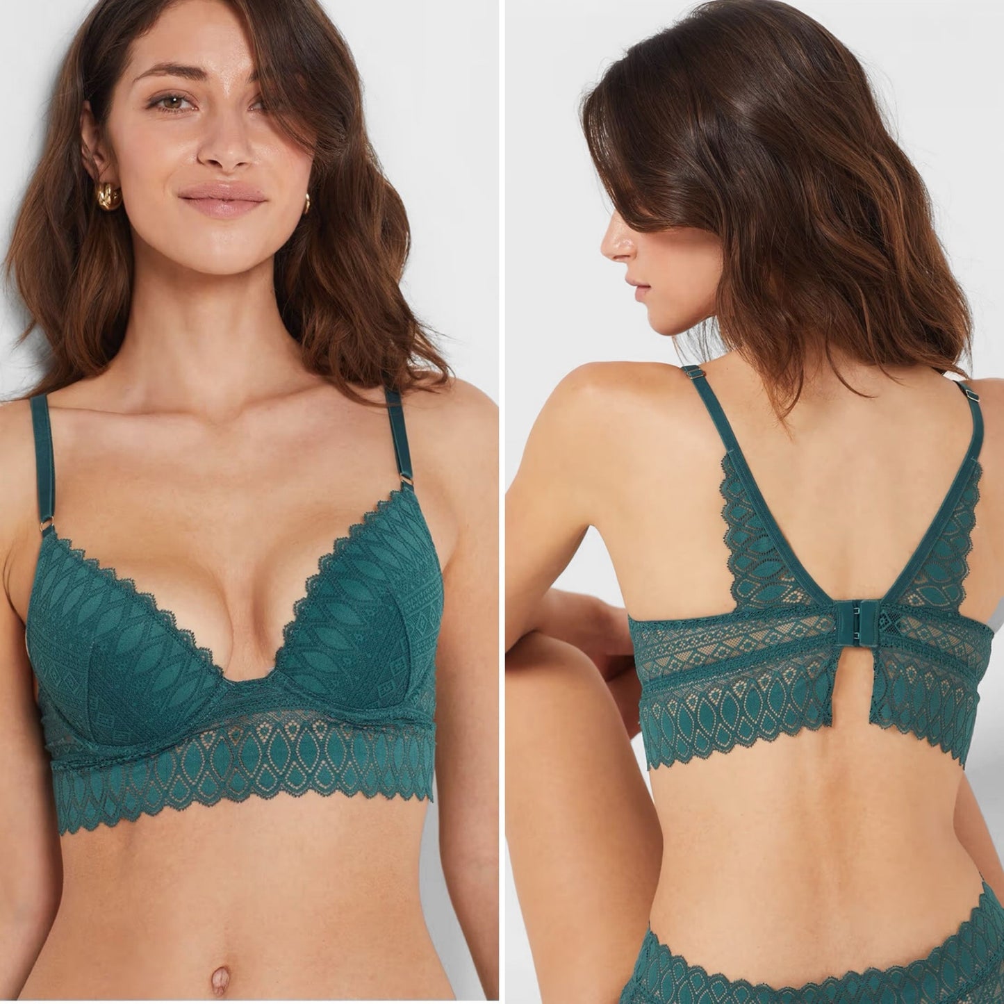 Etam Emerald Green Push Up Bra - Size 36C