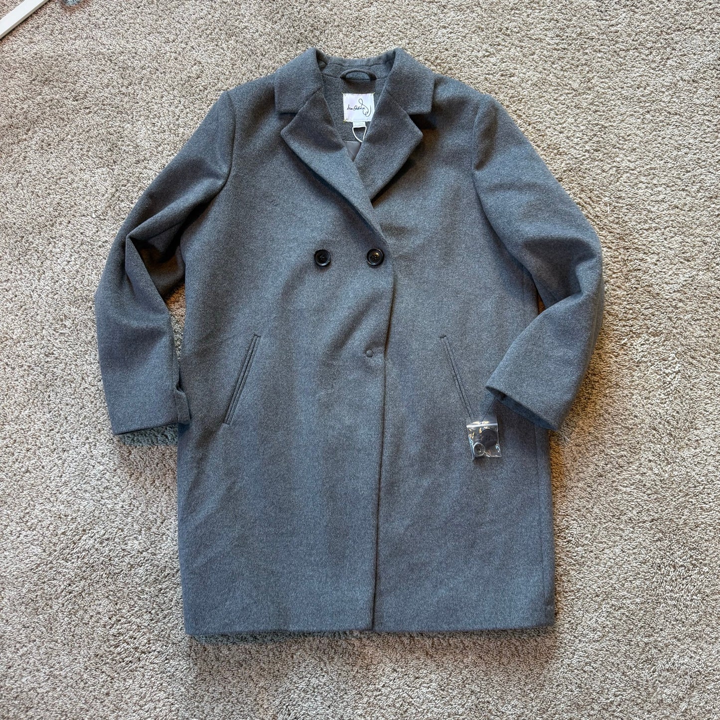 Sam Edelman Wool Blend Coat in Gray - Size XL