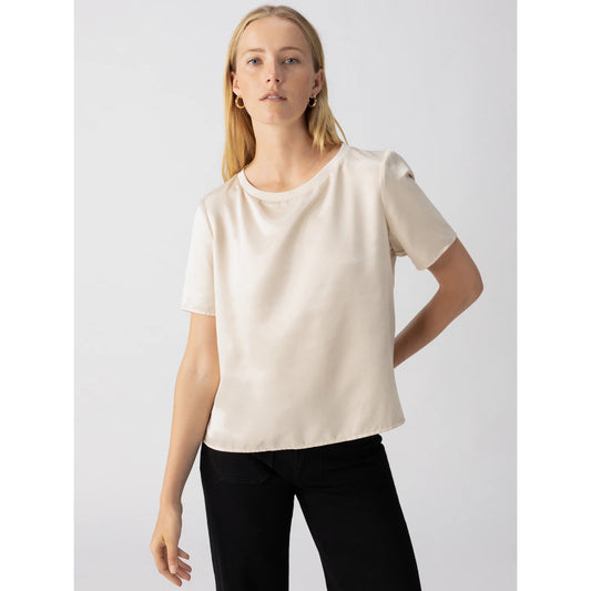 Sanctuary Timeless Satin Tee - Small