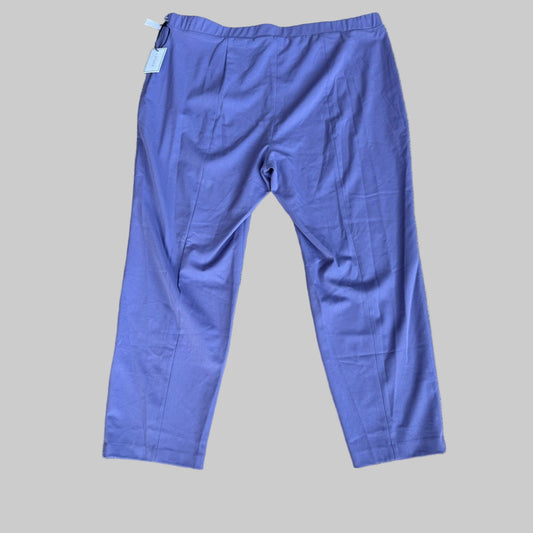 1.STATE - Stylish Front Slit Cuff Purple Pants - Plus Size 24W