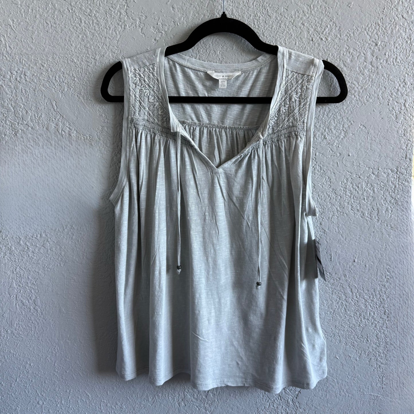 Light Gray Lucky Brand Sleeveless Top - Medium