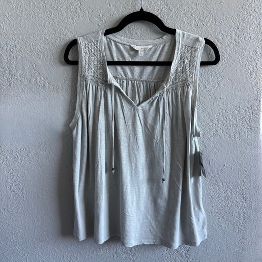 Light Gray Lucky Brand Sleeveless Top - Medium