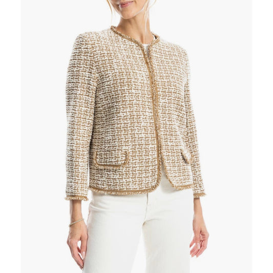 Max Studio Tweed Jacket - New w/tags - Size XL - Camel/Ivory - MSRP $138