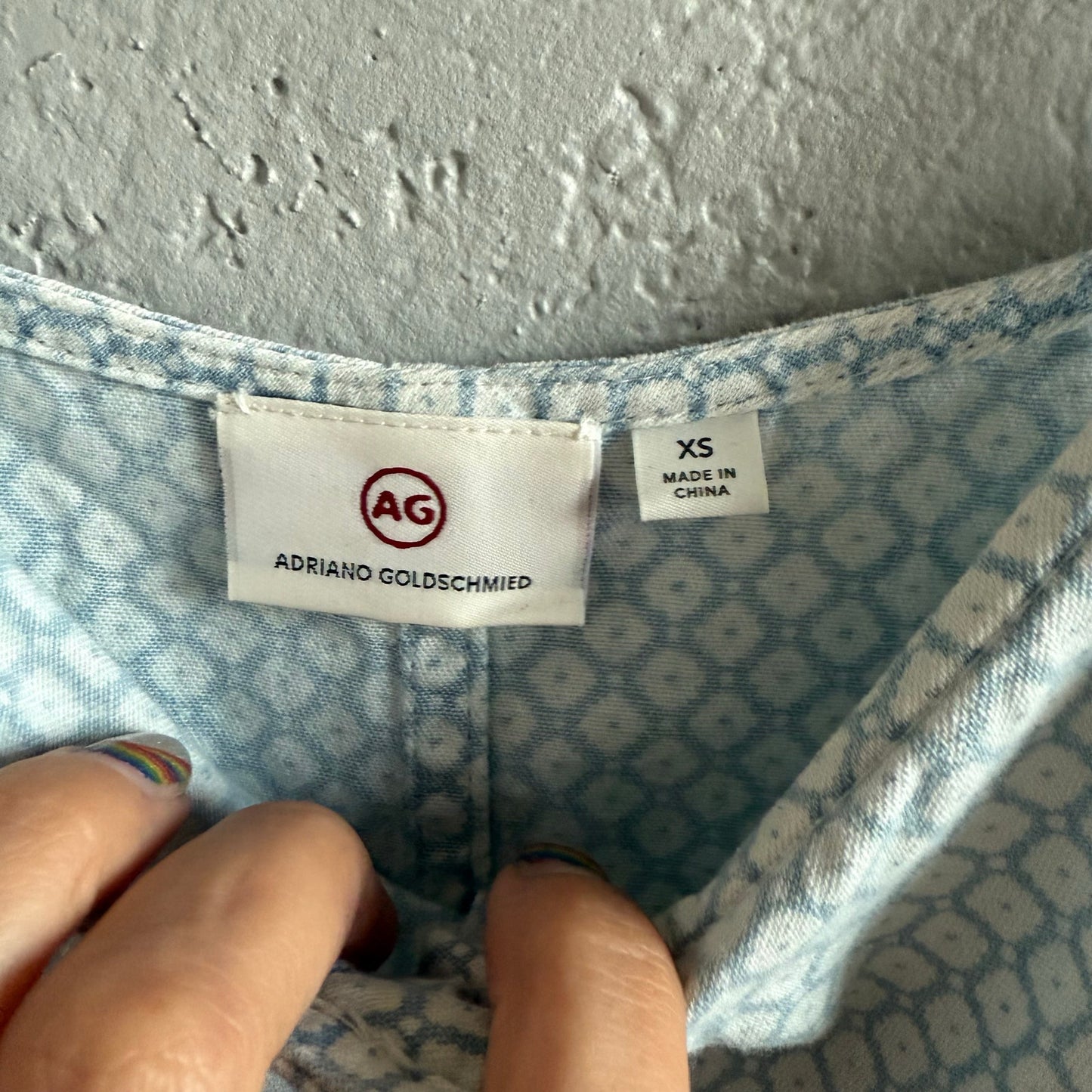 AG Austen Print Button Front Camisole - XS
