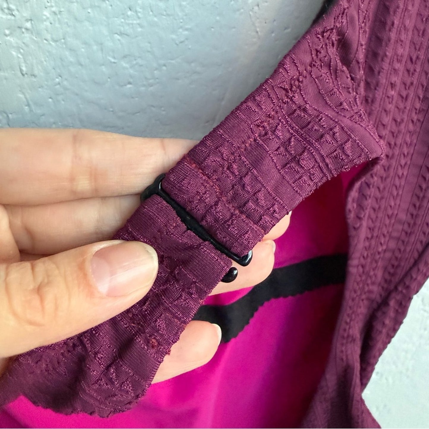 Lemlem One-Shoulder Purple Swimsuit - Size Medium - MSRP $250