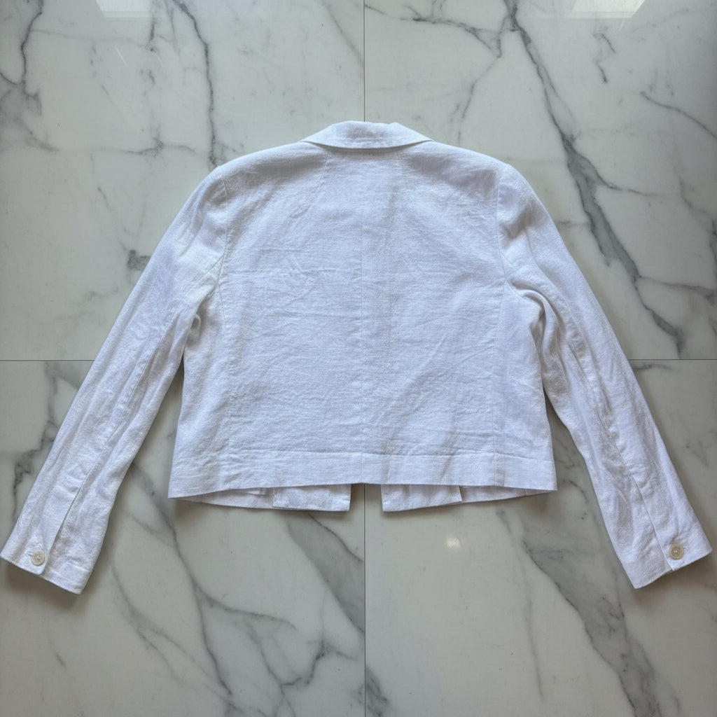 Madewell Linen Cropped Blazer - Size Medium