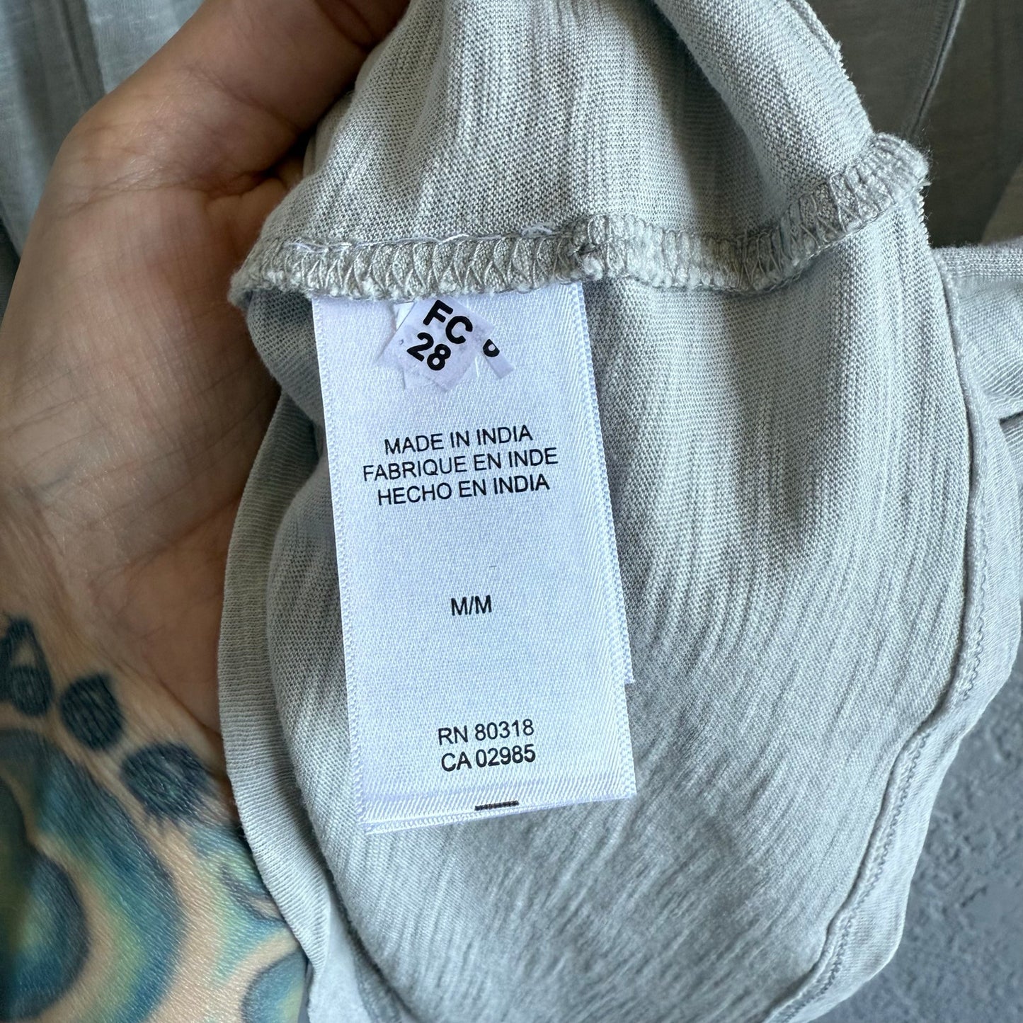 Light Gray Lucky Brand Sleeveless Top - Medium