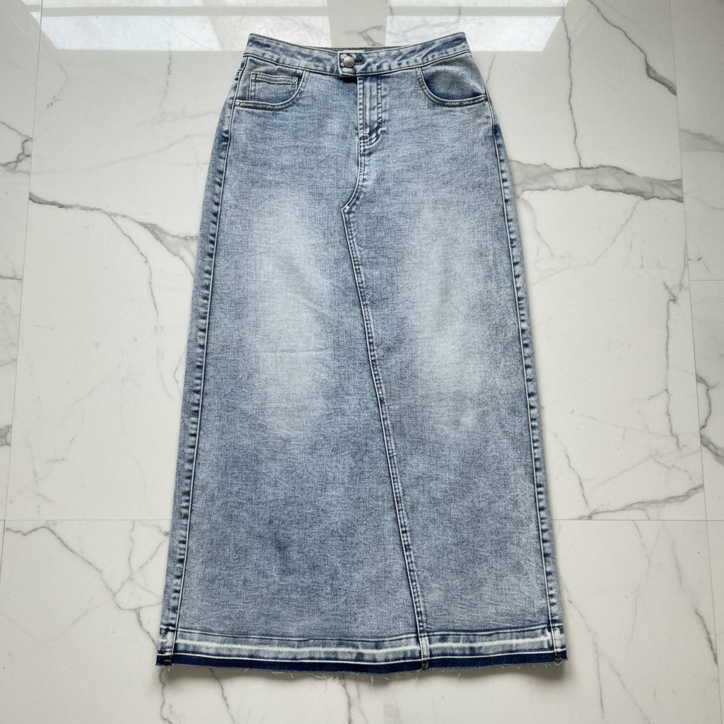 Wash Lab Denim Maxi Skirt - Size 25