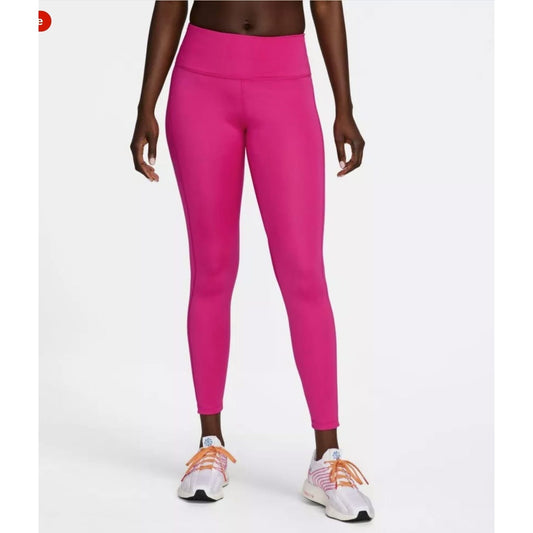Nike Fast Mid Rise 7/8 in Pink - Size Small