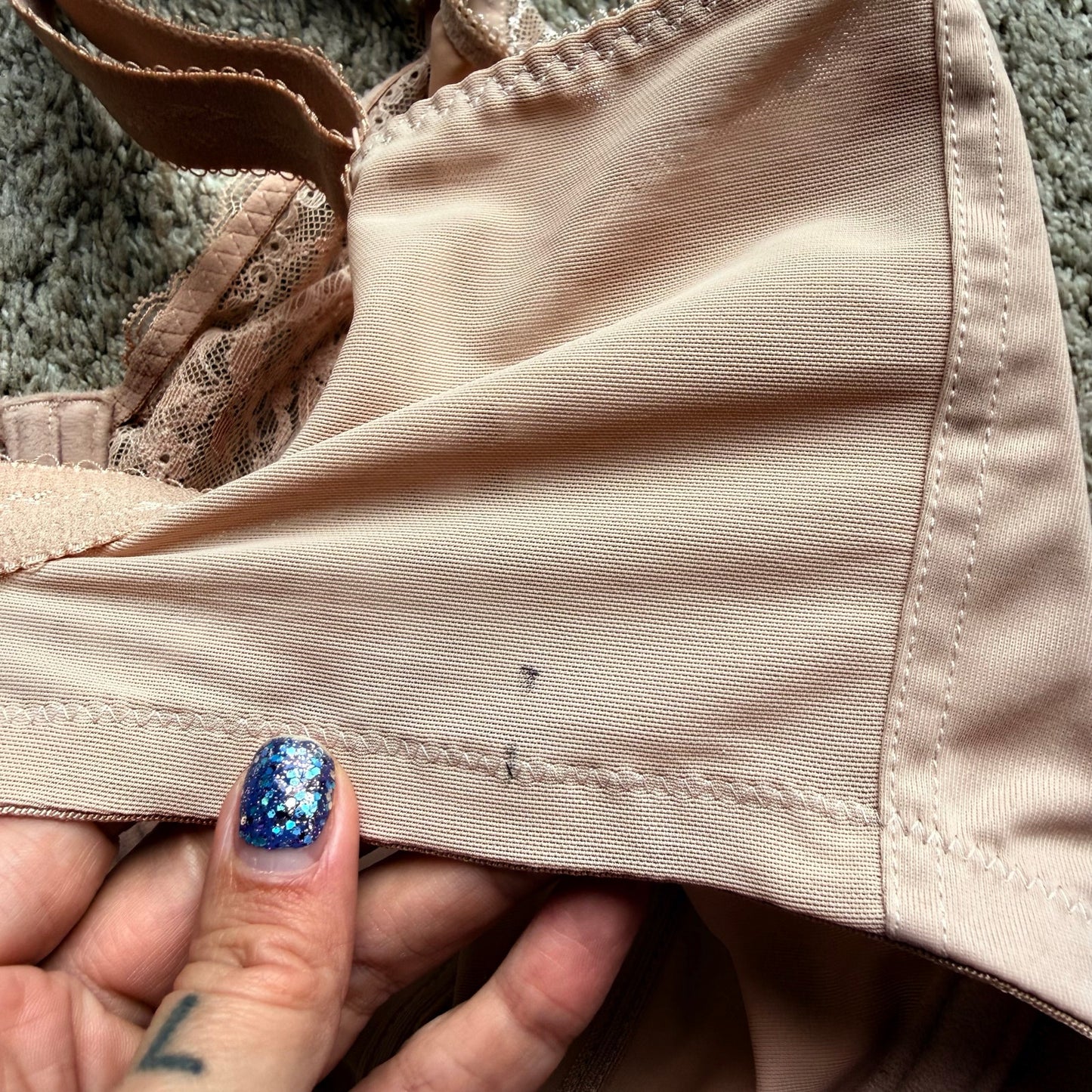 Elomi Beige Underwire Bra - Size 38O - *PI