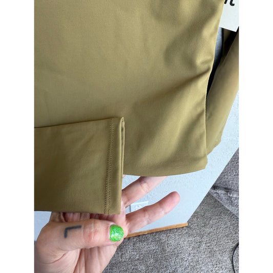 Open Edit Smooth Scoop Neck in Olive - XS