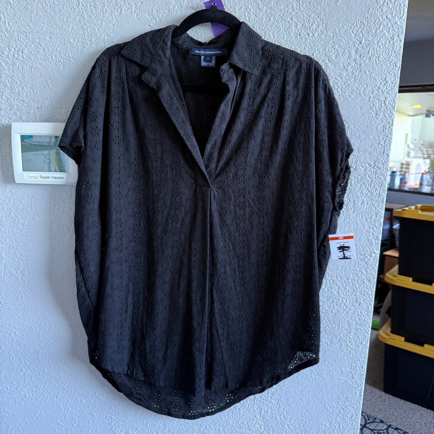 French Connection Short Sleeve Top - Size 4