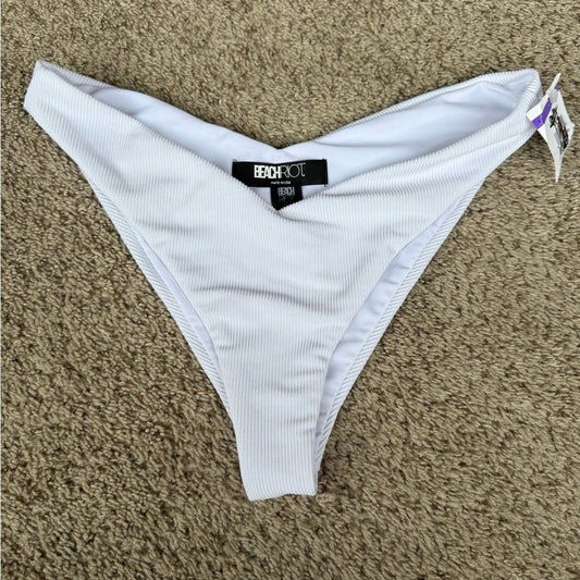 Beach Riot White Swim Bottoms - Size Medium