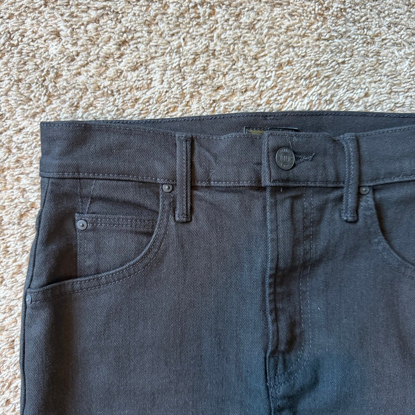 MOTHER The Flagpole Maxi Black Denim Skirt - Medium