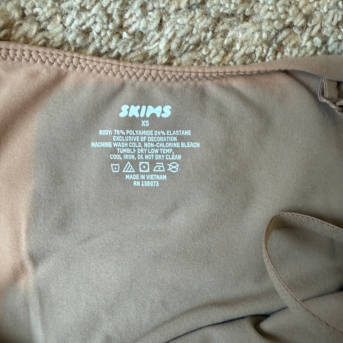 SKIMS Fits Everybody Thong Bodysuit - Size XS