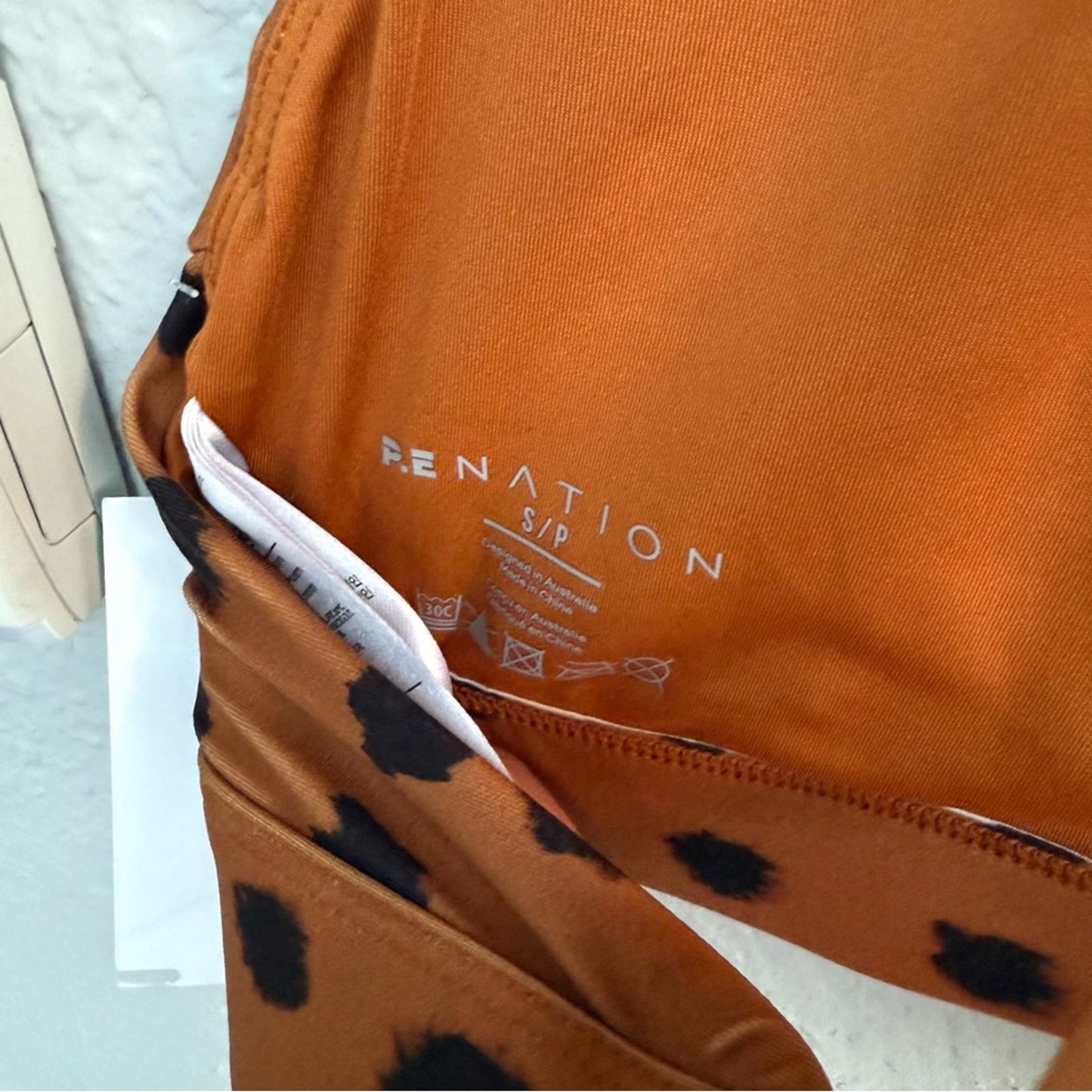 P.E Nation Brown Polka Dot Sports Bra