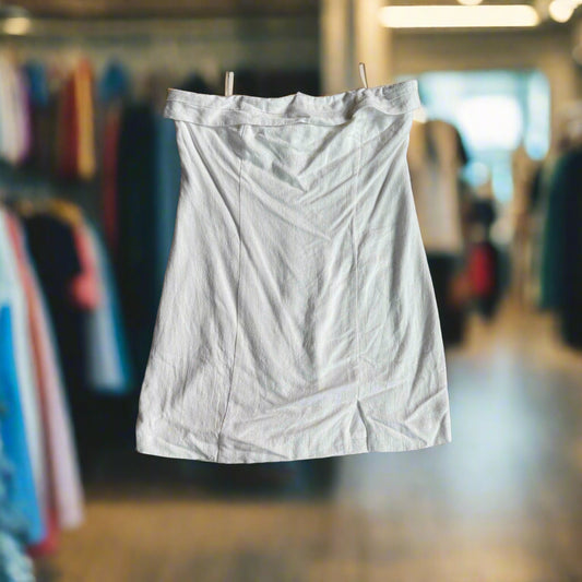 BP Strapless White Dress - Size Large
