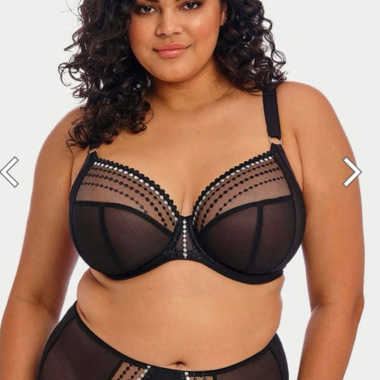 Elomi Matilda Black Bra - Size 38O