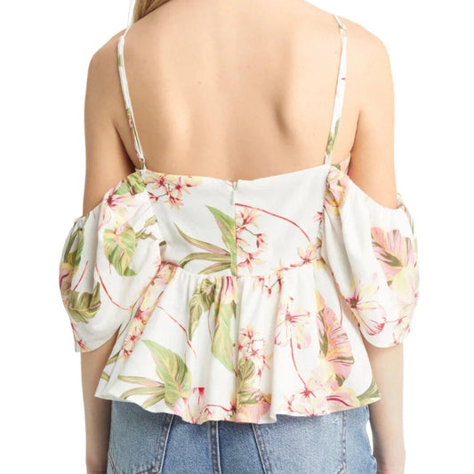 WAYF Floral Top - Size Large
