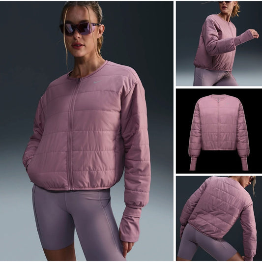 Nike Therma-FIT Swift Running Jacket in Pink - Size XL