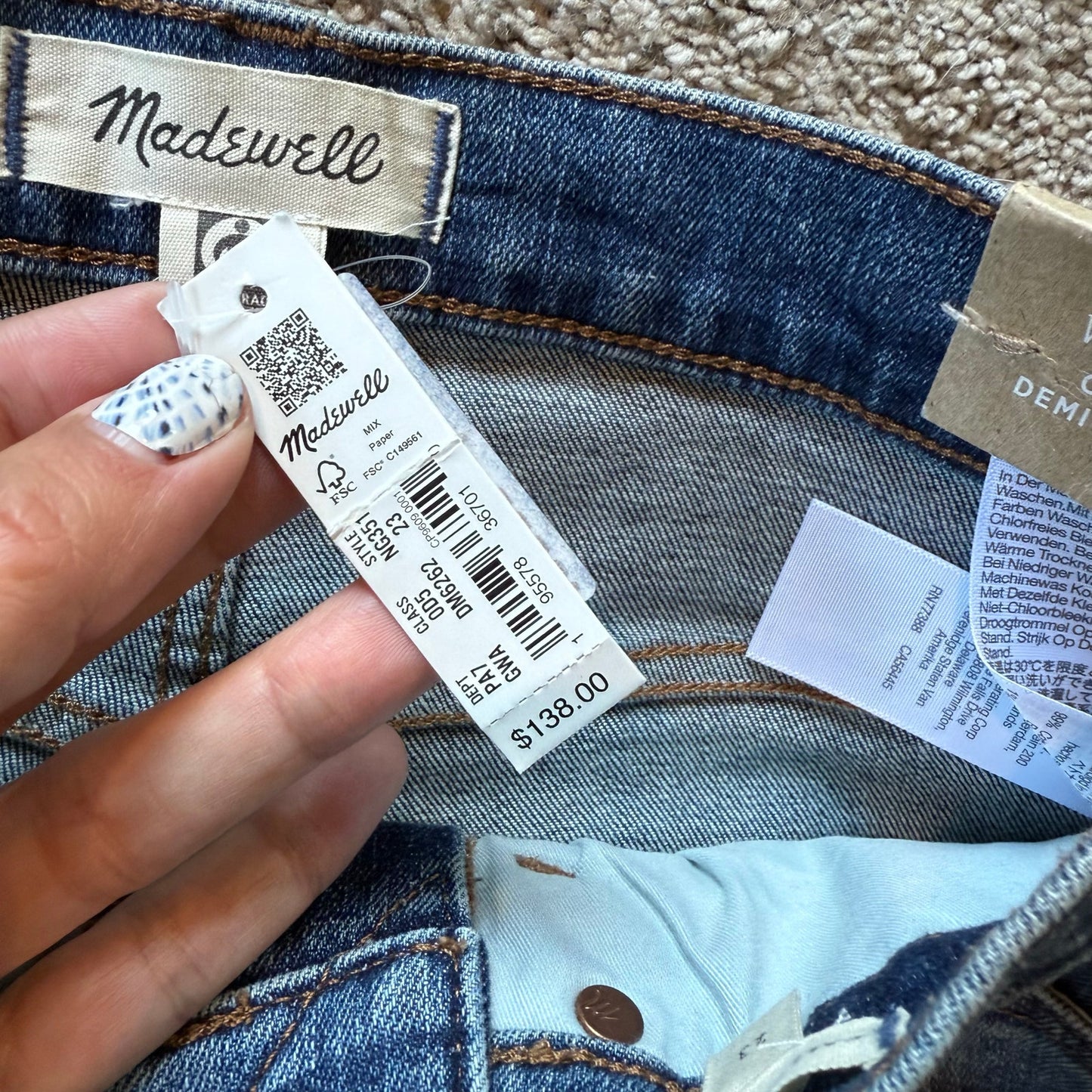 Madewell Cali Demi Boot Jeans - Size 23