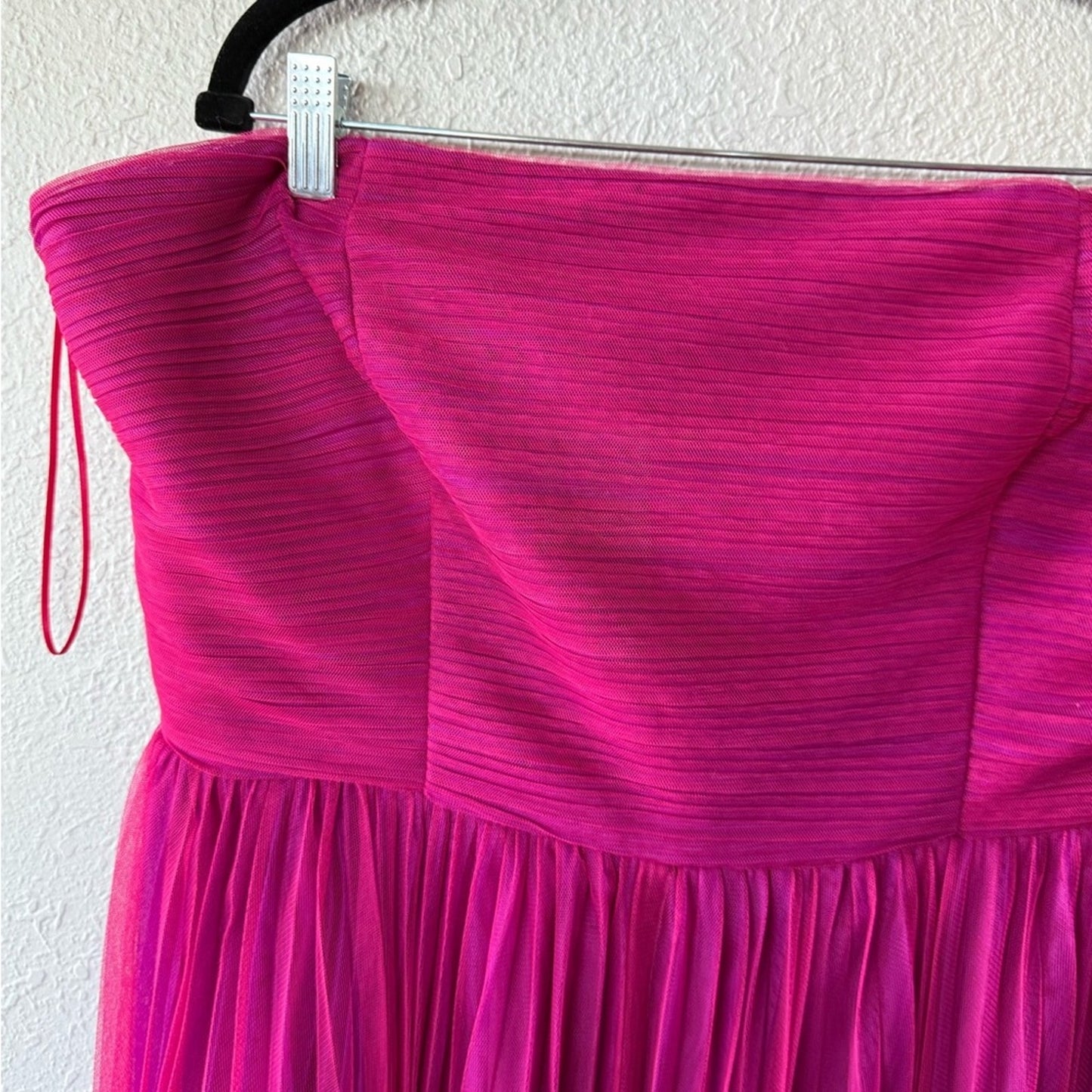 Vibrant Pink Strapless Dress - XXL