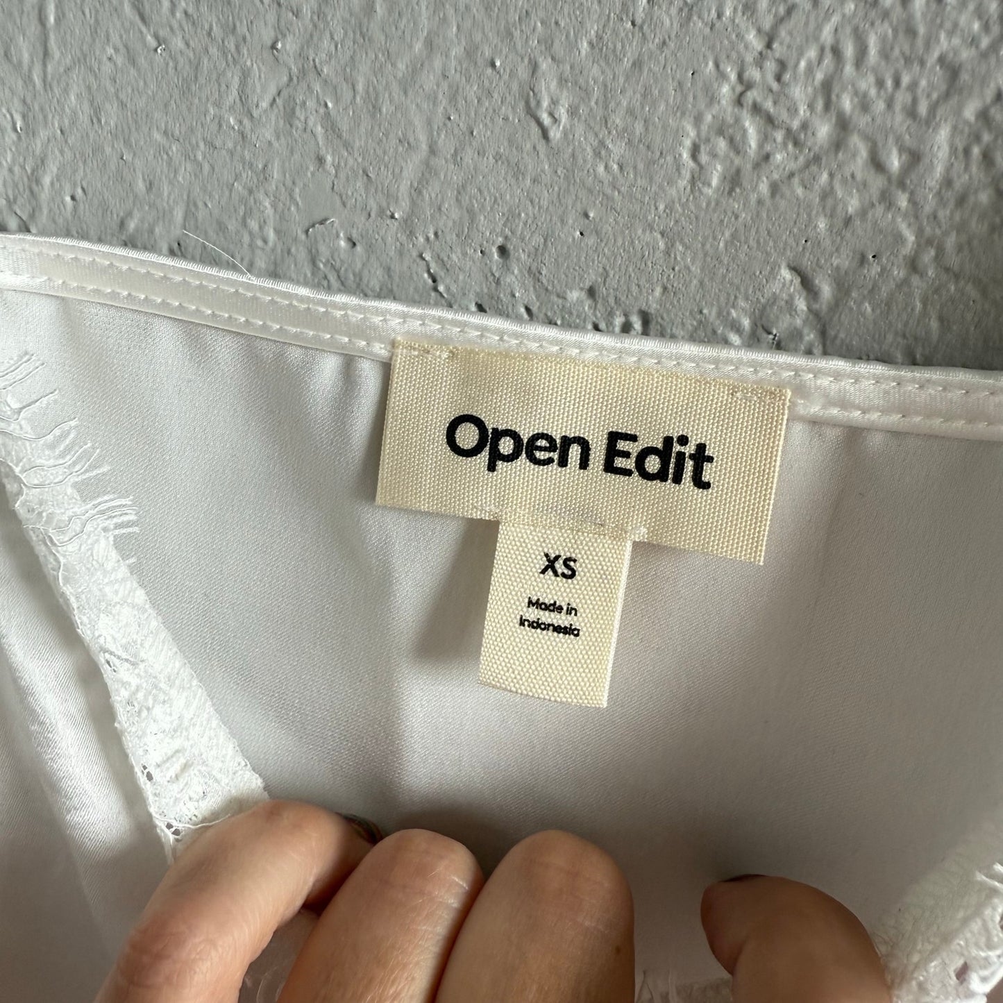 Open Edit satin-y tank - XS