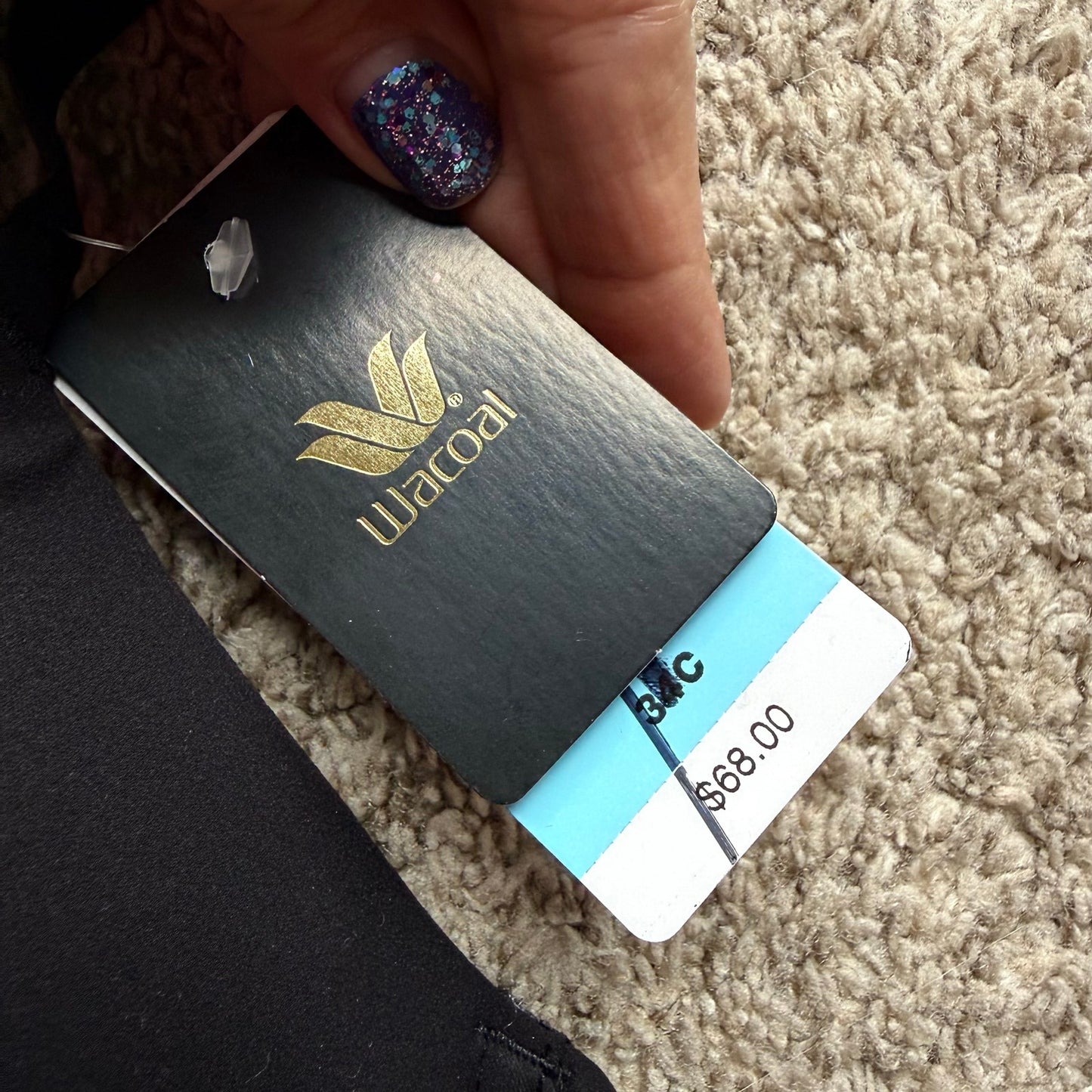 Wacoal T-Shirt Black Bra - Size 34C