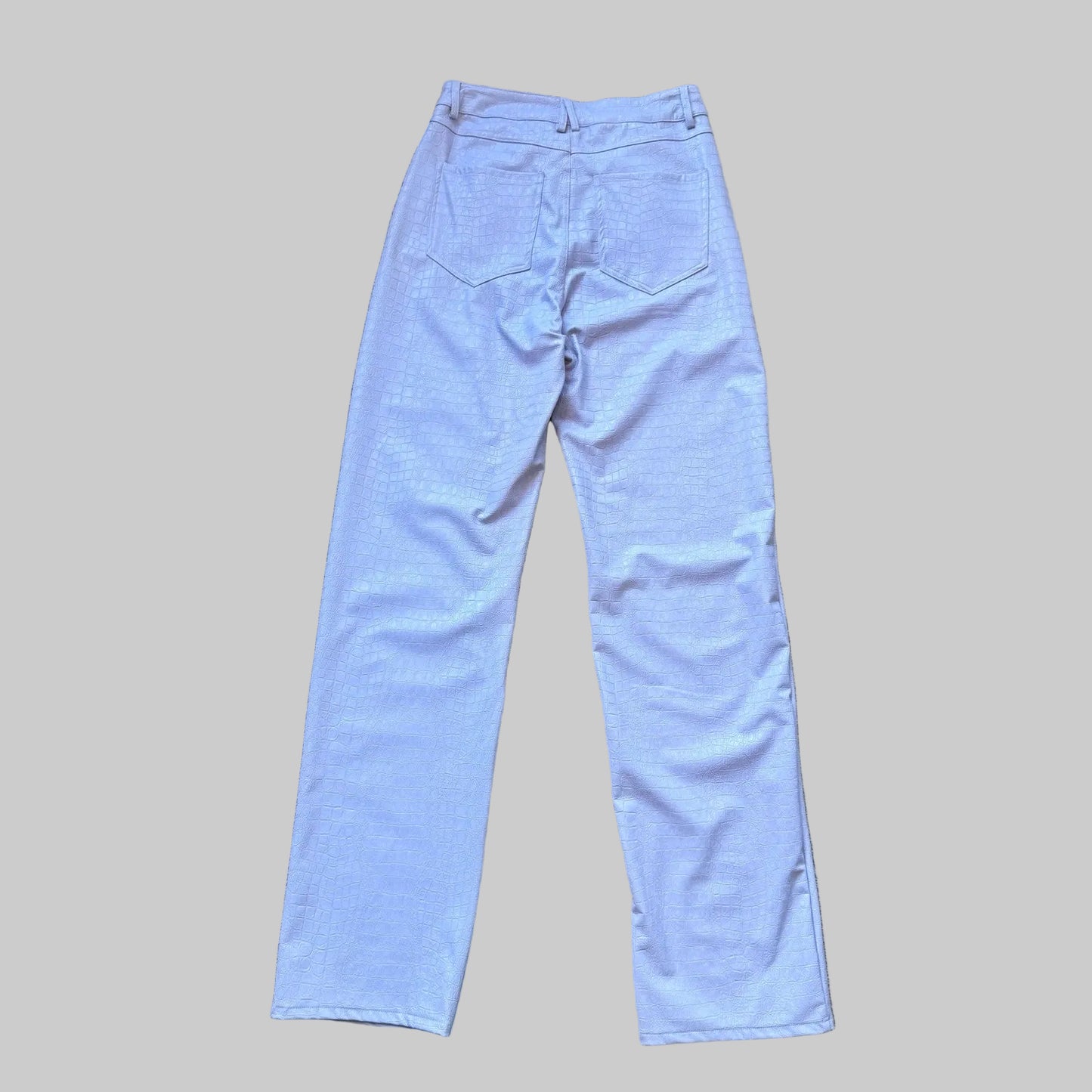 Naked Wardrobe Lavender Crocodile Pants - Size Small
