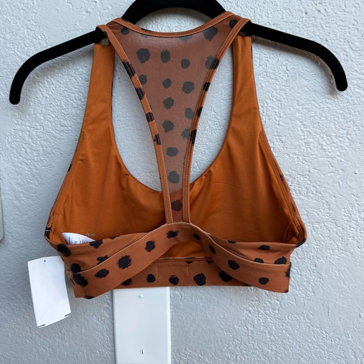 P.E Nation Brown Polka Dot Sports Bra