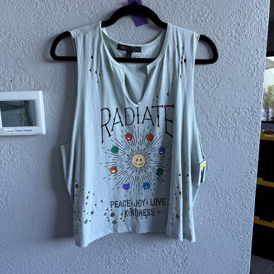 Distressed Vinyl Icons Tank - Small