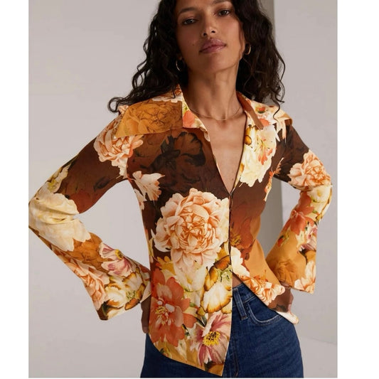 Favorite Daughter Sienna Floral The Jane Shirt - small