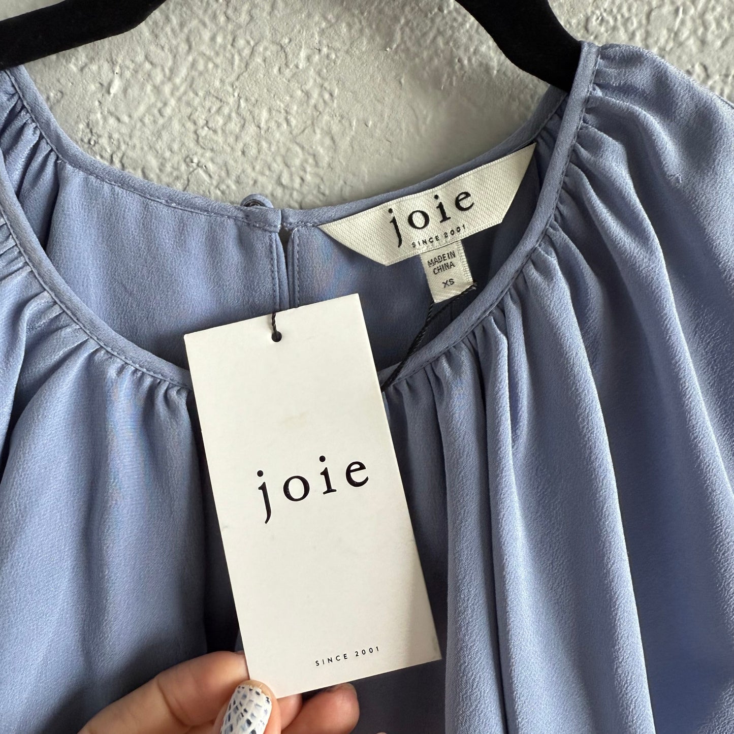Joie Lennon Top in Light Blue - Size XS