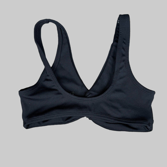 Topshop Black Women's Swimsuit Top - Size 6