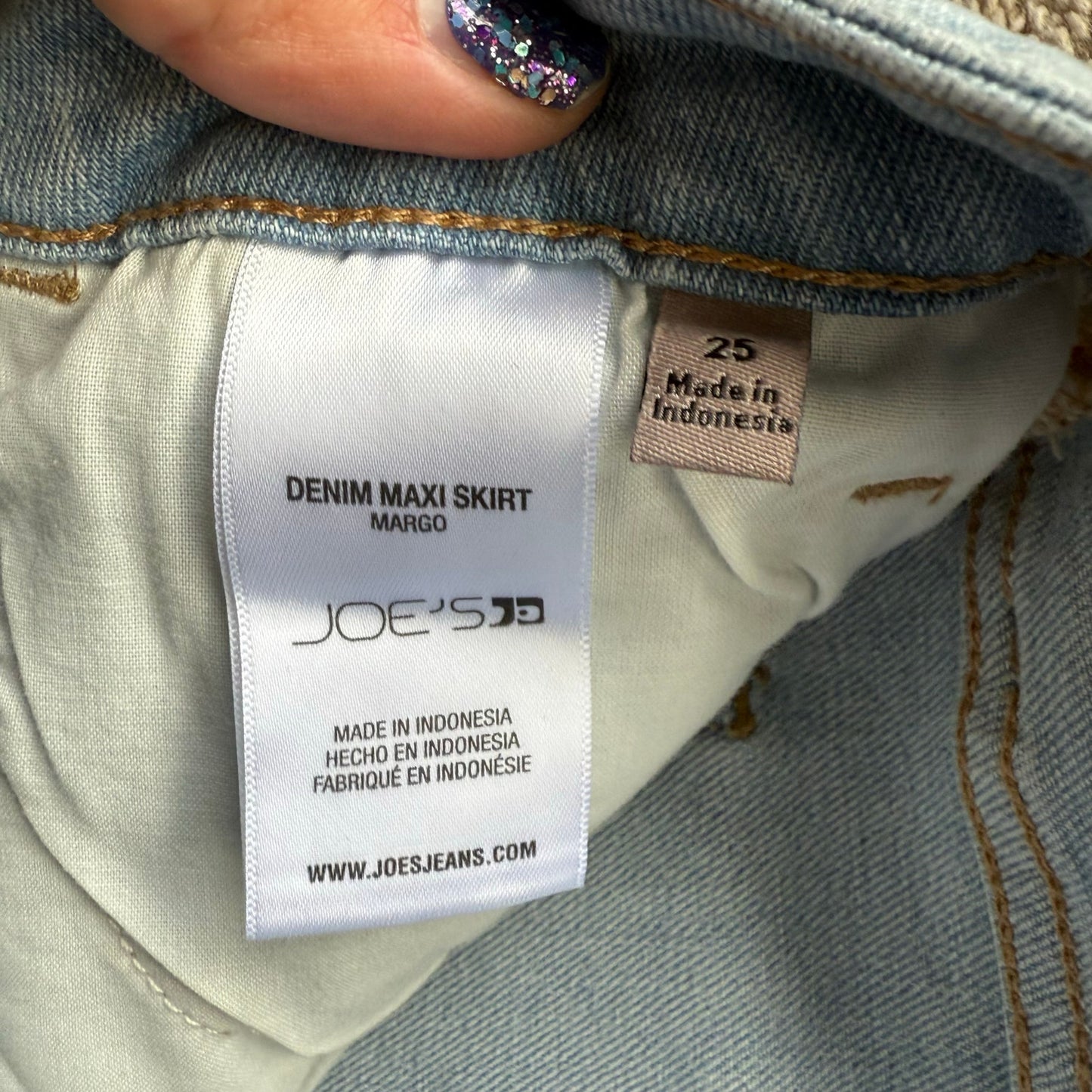 Joe’s Jeans Denim Maxi Skirt - Size 25