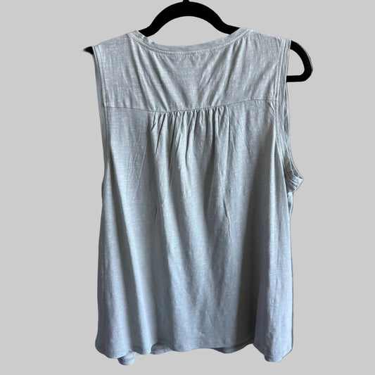 Light Gray Lucky Brand Sleeveless Top - Medium
