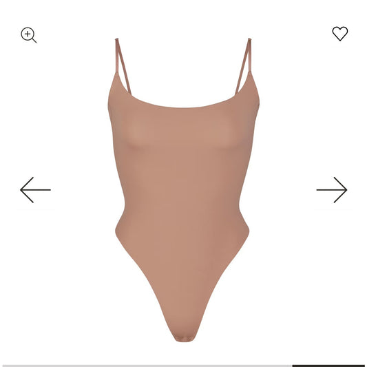 SKIMS Fits Everybody Thong Bodysuit - Size XS