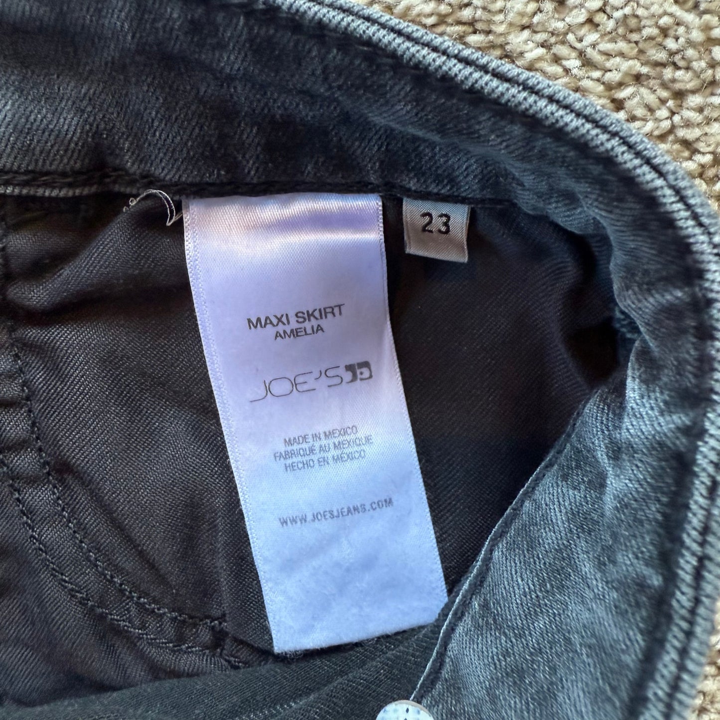 Joe's Jeans Gray Denim Skirt - Size 23