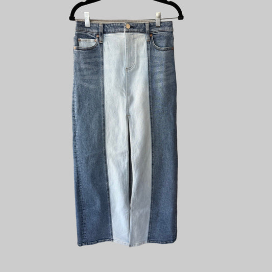 Alice and Olivia Two Toned Denim Maxi Skirt - Size 1