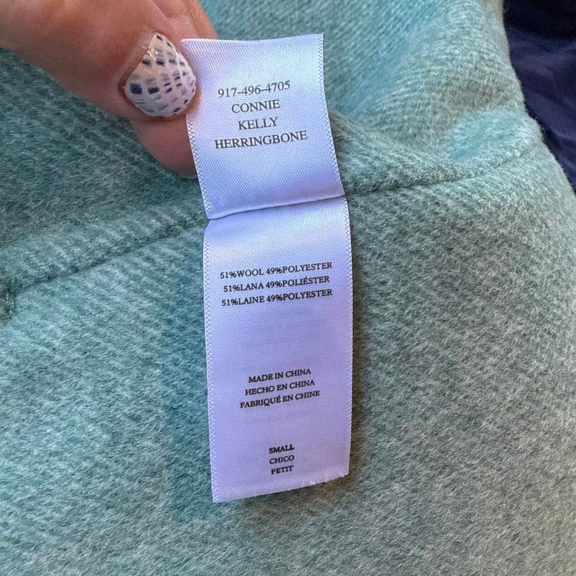 Rails Herringbone Shacket - Size Small