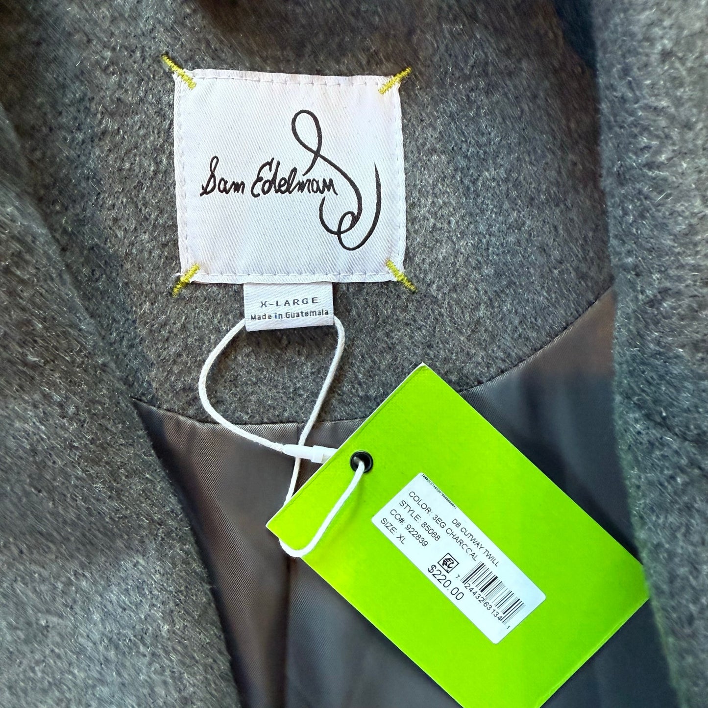 Sam Edelman Wool Blend Coat in Gray - Size XL