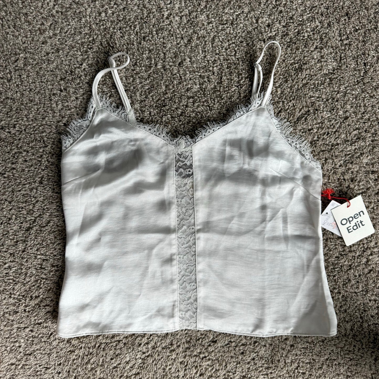 Open Edit satin-y tank - XS