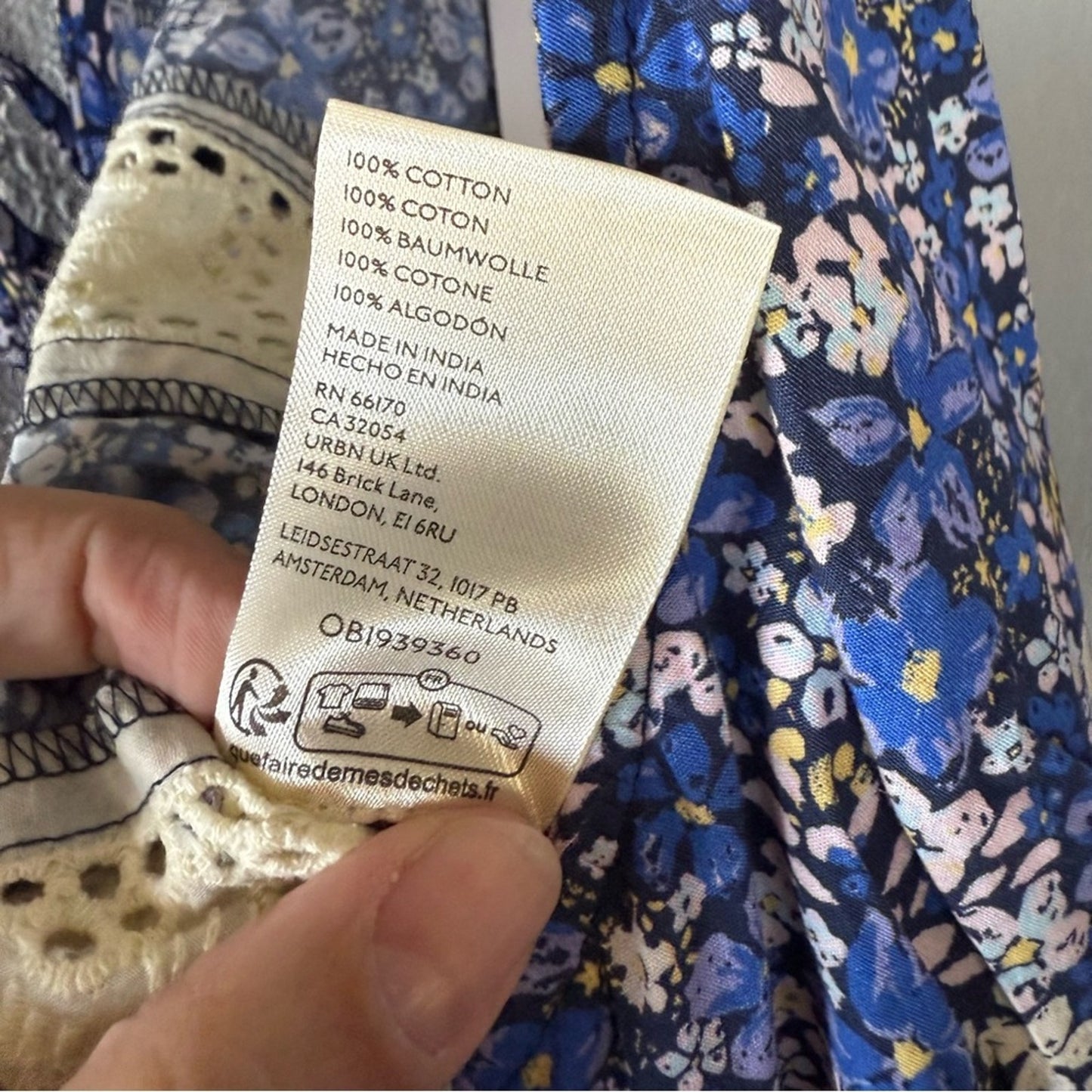 Floral Free People Women's Top - XL