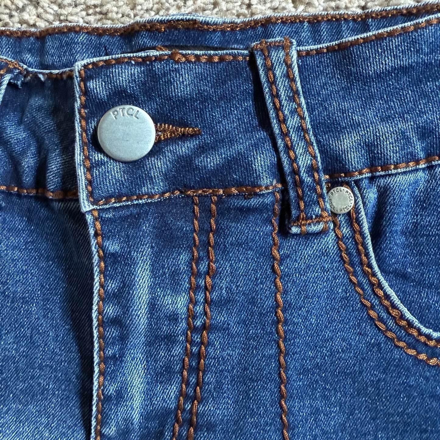 PTCL Stitched Denim Cutoff Shorts - Size 26