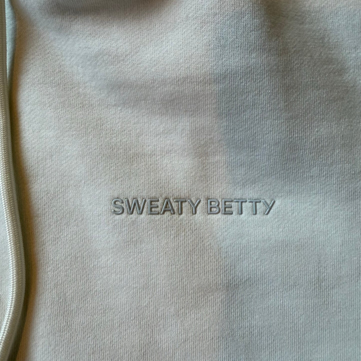 Sweaty Betty Zip Up Hoodie in White - Size Medium