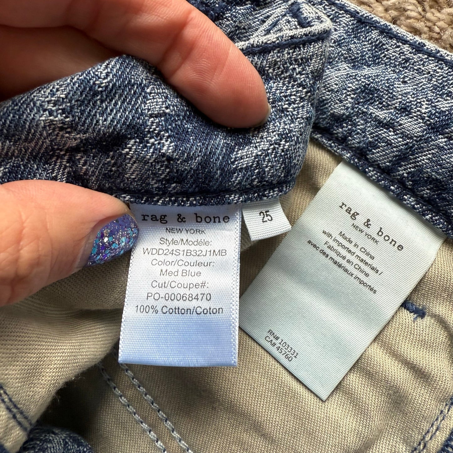 Rag & Bone Denim Skirt - Size 25