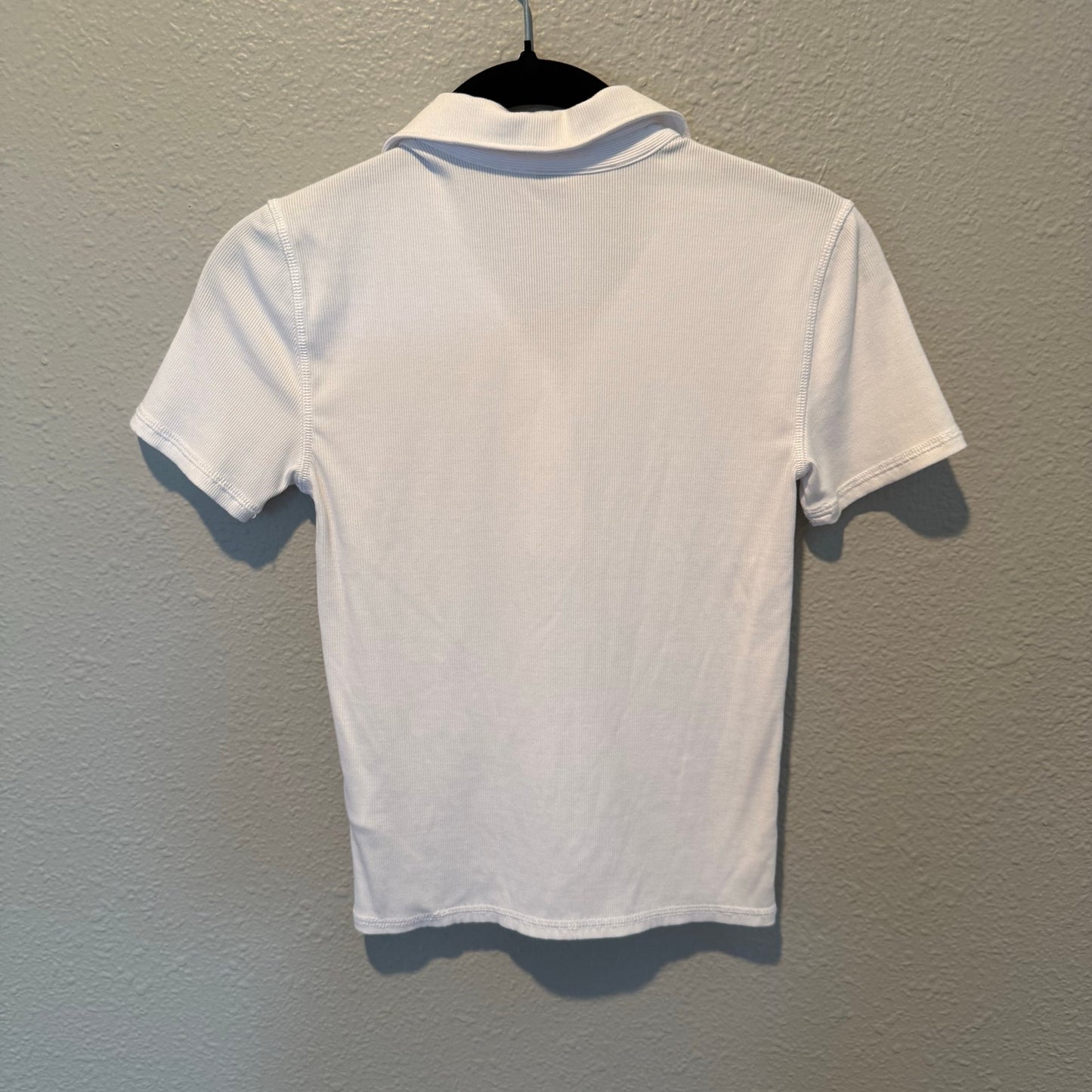 Vuori Fitted Polo Shirt in White - Size XS