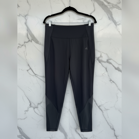 Adidas High-Rise Tight Fit Black Training and Workout Leggings - Size XL